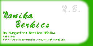 monika berkics business card
