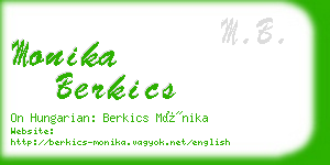 monika berkics business card